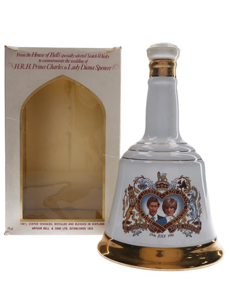 Bell's Ceramic Decanter Royal Wedding 1981 - Prince Charles & Lady Diana Spencer 75cl / 40%