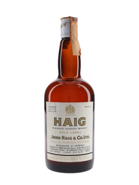 Haig's Gold Label Bottled 1970s - Sacco 75cl / 40%