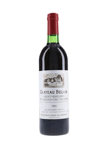 Chateau Belair 1983 1er Grand Cru Classe - Saint Emilion 75cl