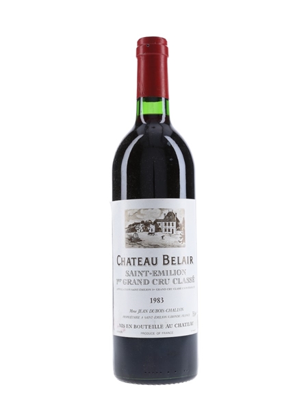 Chateau Belair 1983 1er Grand Cru Classe - Saint Emilion 75cl