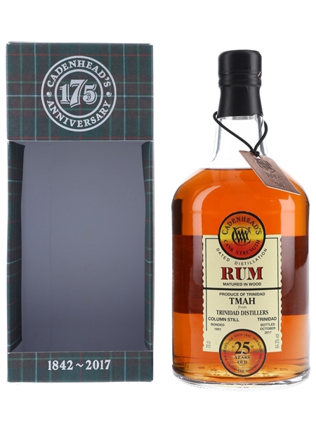 TMAH 1991 25 Year Old Trinidad Rum Bottled 2017 - Cadenhead's 70cl / 64.3%