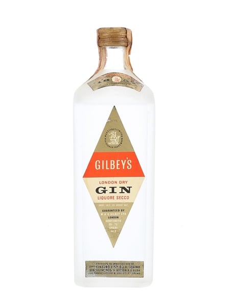 Gilbey's London Dry Gin Bottled 1960s - Cinzano 75cl / 46.2%