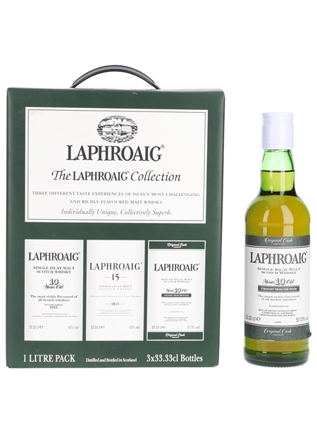 Laphroaig Collection Laphroaig 10 Year Old Straight From The Wood - Bottled 1990s 33.33cl / 57.3%