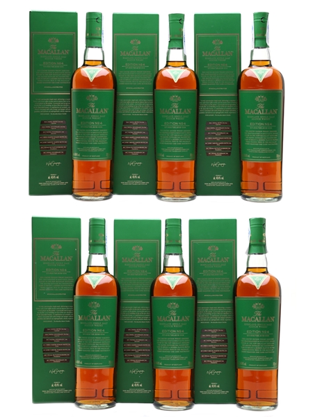 Macallan Edition No.4  6 x 70cl / 48.4%