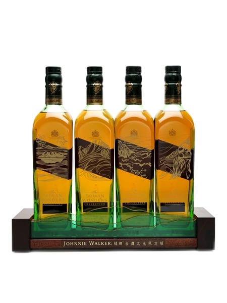 Johnnie Walker Green Label Taiwan Wonders Collection With Stand 4 x 70cl