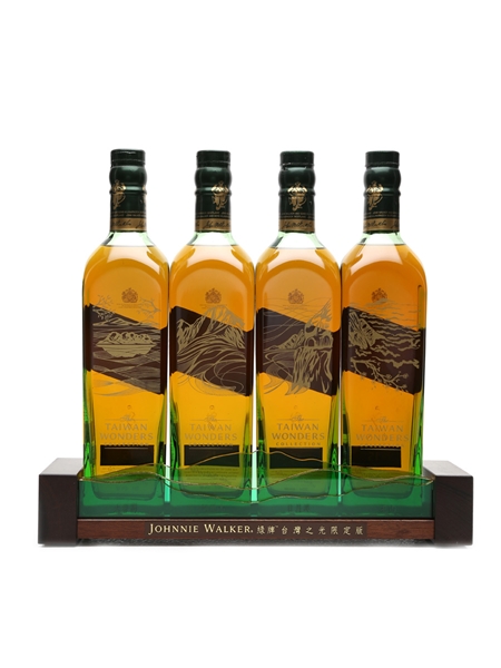 Johnnie Walker Green Label Taiwan Wonders Collection With Stand 4 x 70cl