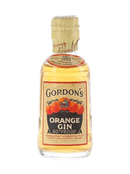 Gordon's Orange Gin Spring Cap Bottled 1940s-1950s 5cl / 34%