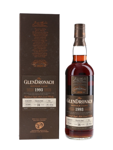 Glendronach 1993 16 Year Old Single Cask Bottled 2009 70cl / 60.4%