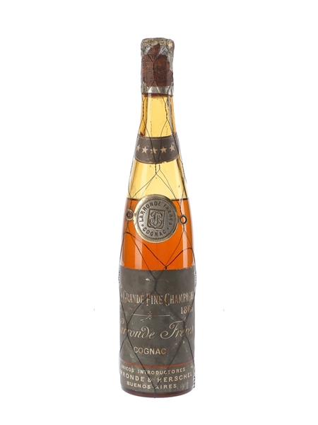 Larronde Fréres 1865 5 Star Grande Fine Champagne Cognac Bottled Late 19th-Early 20th Century 37.5cl