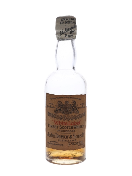 Dewar's White Label Bottled 1920s-1930s 5cl