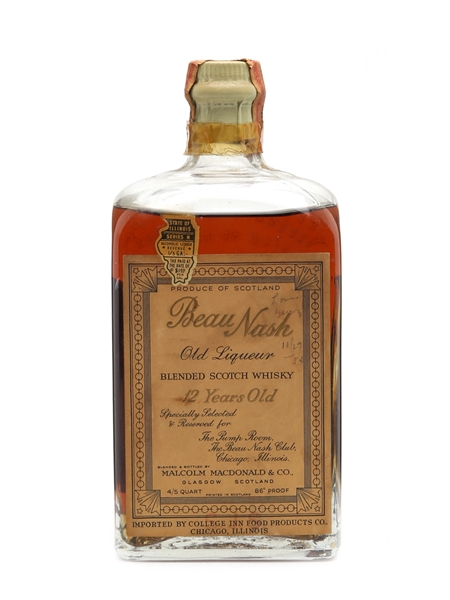 Beau Nash 12 Year Old Bottled 1940s 75cl / 43%