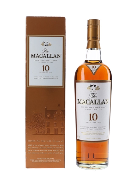 Macallan 10 Year Old Sherry Oak 70cl / 40%