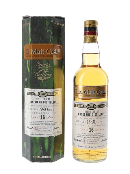 Rosebank 1990 16 Year Old The Old Malt Cask Bottled 2006 - Douglas Laing 70cl / 50%