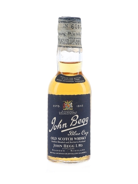 John Begg Blue Cap Bottled 1970s - Aldo Zini 4.7cl / 43%