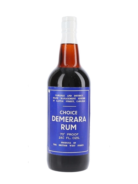 Carlisle And District Choice Demerara Rum Pre 1973 - State Management Scheme 75.7cl / 40%