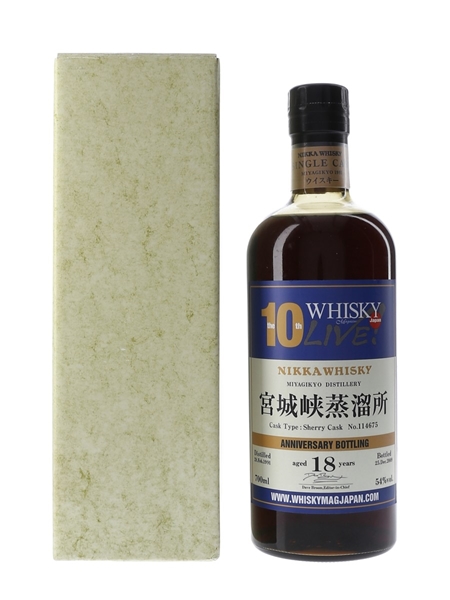 Miyagikyo 1991 18 Year Old #114675 Bottled 2009 - 10th Anniversary Whisky Magazine Live Japan 70cl / 54%