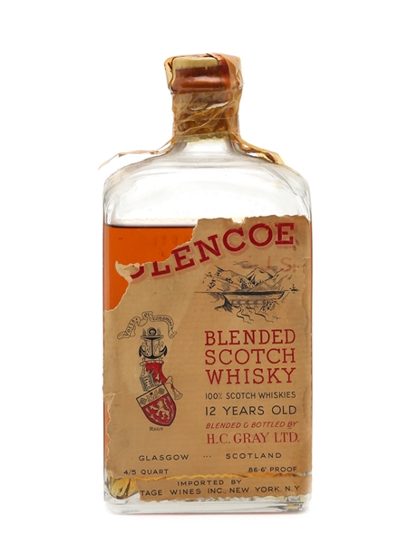 Glencoe 12 Years Old Bottled 1940s 75cl