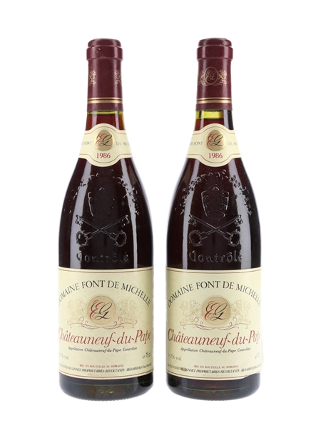 Domaine Font De Michelle 1986 Chateauneuf Du Pape 2 x 75cl / 13.7%