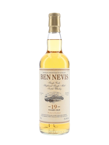 Ben Nevis 1996 19 Year Old Cask 1424 Bottled 2016 - Private Cask Bottling 70cl / 51.8%