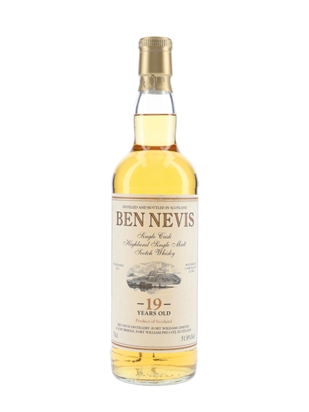 Ben Nevis 1996 19 Year Old Cask 1424 Bottled 2016 - Private Cask Bottling 70cl / 51.8%