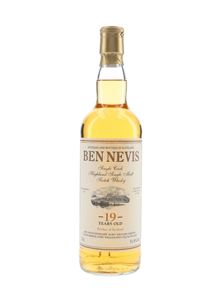 Ben Nevis 1996 19 Year Old Cask 1424 Bottled 2016 - Private Cask Bottling 70cl / 51.8%