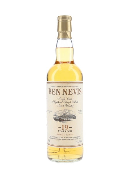 Ben Nevis 1996 19 Year Old Cask 1424 Bottled 2016 - Private Cask Bottling 70cl / 51.8%