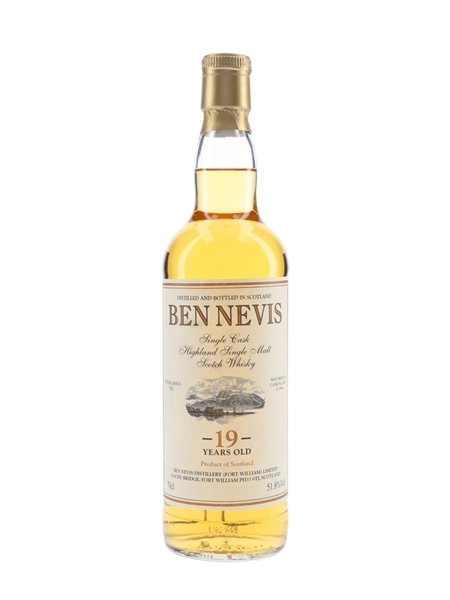 Ben Nevis 1996 19 Year Old Cask 1424 Bottled 2016 - Private Cask Bottling 70cl / 51.8%