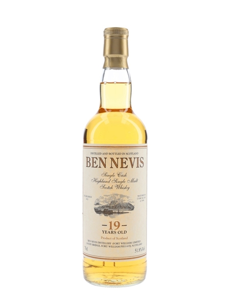 Ben Nevis 1996 19 Year Old Cask 1424 Bottled 2016 - Private Cask Bottling 70cl / 51.8%