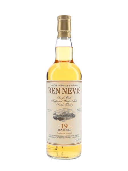 Ben Nevis 1996 19 Year Old Cask 1424 Bottled 2016 - Private Cask Bottling 70cl / 51.8%