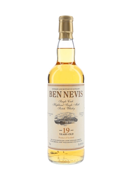 Ben Nevis 1996 19 Year Old Cask 1424 Bottled 2016 - Private Cask Bottling 70cl / 51.8%