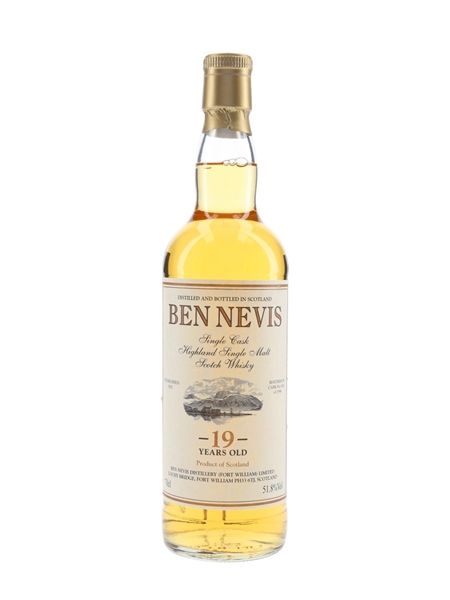 Ben Nevis 1996 19 Year Old Cask 1424 Bottled 2016 - Private Cask Bottling 70cl / 51.8%