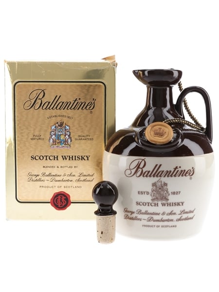 Ballantines Ceramic Decanter Bottled 1970s-1980s 75cl