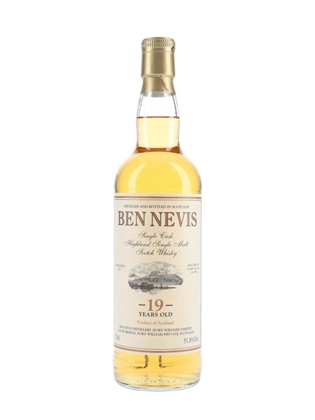 Ben Nevis 1996 19 Year Old Cask 1424 Bottled 2016 - Private Cask Bottling 70cl / 51.8%