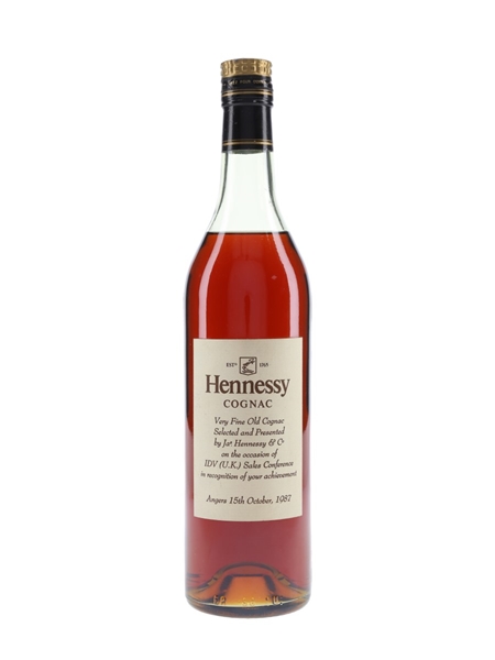 Hennessy Very Fine Old Cognac IDV Sales Conference 1987 70cl