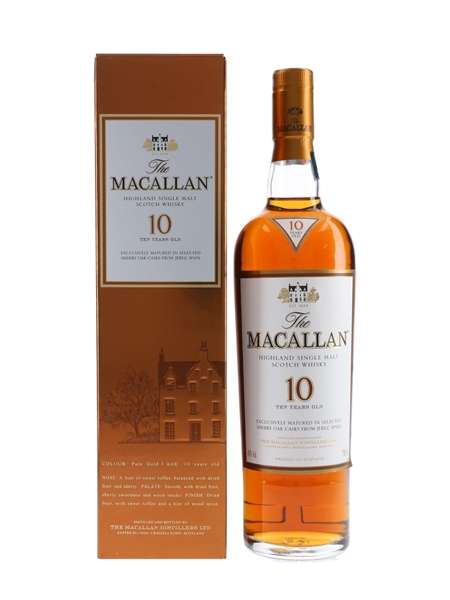 Macallan 10 Year Old Sherry Oak 70cl / 40%