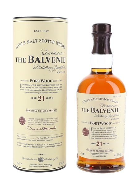 Balvenie 21 Year Old Portwood Finish Non Chill-Filtered Release 70cl / 47.6%