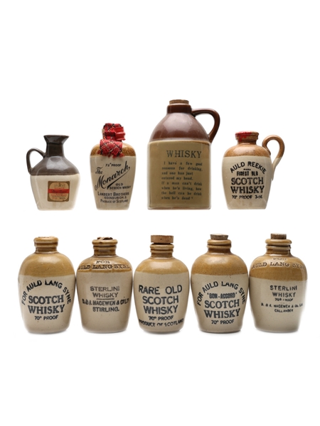 Assorted Scotch Whisky Ceramics  9 x 5cl