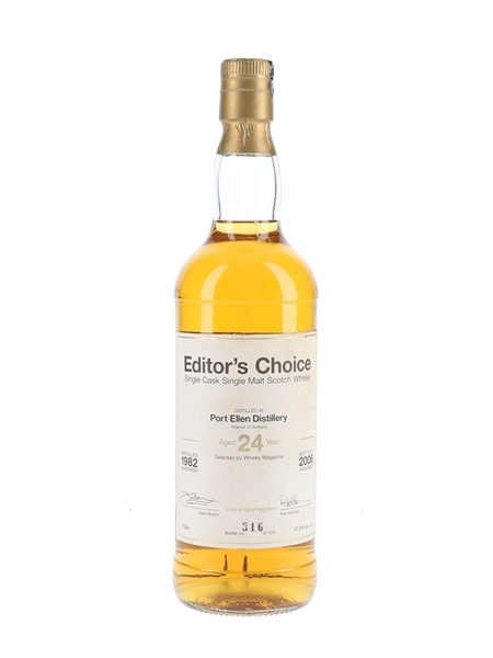 Port Ellen 1982 24 Year Old Bottled 2006 - Whisky Magazine Editor's Choice 75cl / 57.6%