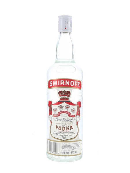 Smirnoff Red Label Bottled 1980s - England 75cl / 37.5%