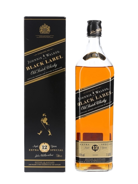 Johnnie Walker Black Label 12 Year Old Hong Kong Duty Free 100cl / 43%