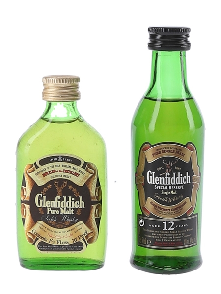 Glenfiddich 8 & 12 Year Old  2 x 4.7cl-5cl / 40%