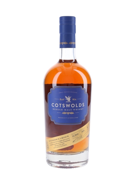 Cotswolds Founder's Choice Bottled 2018 - Batch No.01 70cl / 60.9%