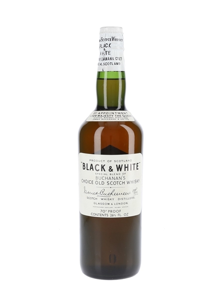 Buchanan's Black & White Spring Cap Bottled 1960s 75.7cl / 40%