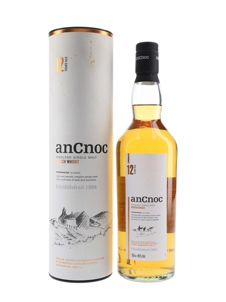 AnCnoc 12 Year Old Knockdhu Distillery Company 70cl / 40%