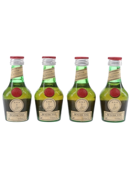 Benedictine DOM Bottled 1960s-1970s - Cedal 4 x 3cl / 43%