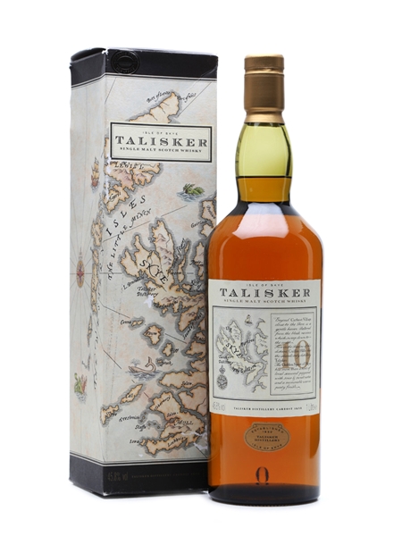 Talisker 10 Year Old Map Label 1 Litre