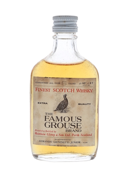 Famous Grouse 6 Year Old Bottled 1970s - Armando Giovinetti Junior 4.7cl / 43%