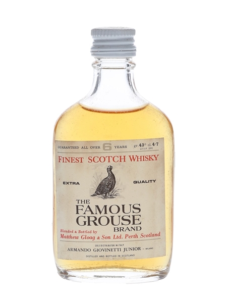 Famous Grouse 6 Year Old Bottled 1970s - Armando Giovinetti Junior 4.7cl / 43%