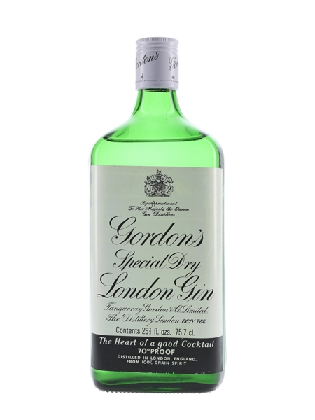 Gordon's Special Dry London Gin Bottled 1970s 75.7cl / 40%