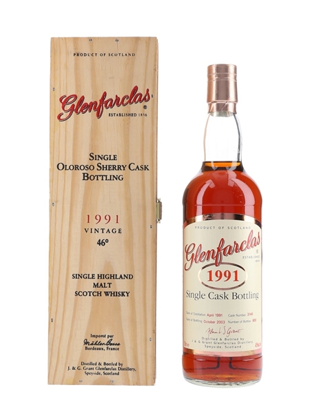 Glenfarclas 1991 Single Cask Bottled 2003 70cl / 46%